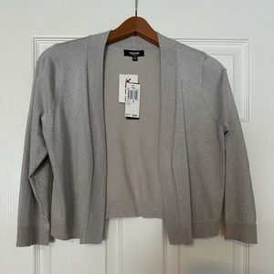 Silver sparkly shrug NWT size Medium